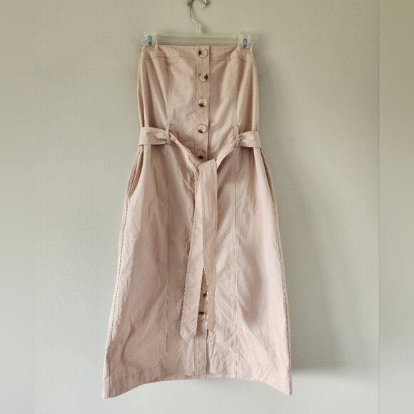 L'ACADEMIE | The Isabelle Dress Strapless Blush Pink Sz Small - Picture 2 of 6